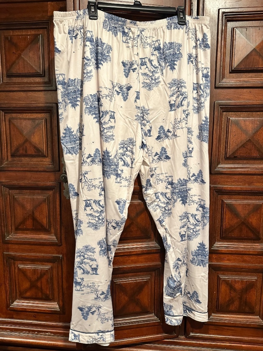 Pajama Set size 4XL 4X So Cute LONG SLEEVE & PANTS ASIAN THAI PAGODA DEER TOILE - Picture 7 of 10